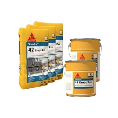Sika Sikadur 42 3-Component Pre-Proportioned Epoxy Baseplate Grouting System 1.5 cu. ft. kit 187576
